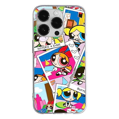 ERT GROUP etui na telefon Iphone 14 PRO, case oryginalny i oficjalnie licencjonowany przez The Powerpuff Girls, wzór The Powerpuff Girls 019, optymalnie dopasowane, plecki z TPU
