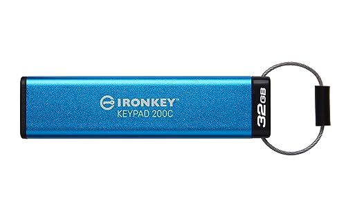 Kingston 32GB IronKey Keypad 200C USB-C FIPS 140-3 Lvl 3 AES-256