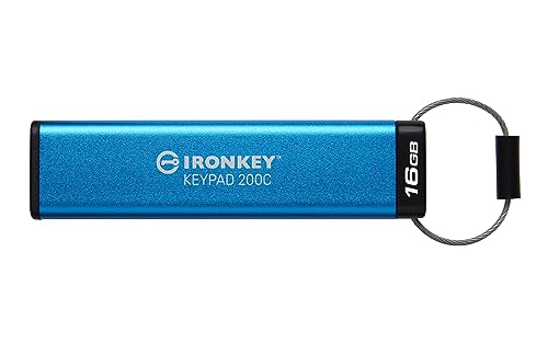 Kingston 16GB IronKey Keypad 200C USB-C FIPS 140-3 Lvl 3 AES-256 - darmowy odbiór w 22 miastach i bezpłatny zwrot Paczkomatem aż do 15 dni