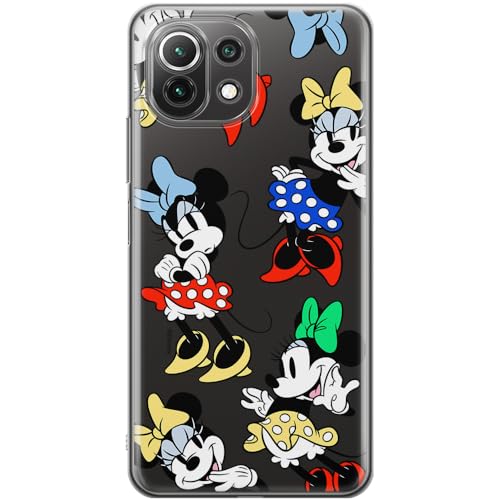 ERT GROUP etui na telefon Xiaomi 11 LITE 4G / 11 LITE 5G, case oryginalny i oficjalnie licencjonowany przez Disney, wzór Minnie 076, optymalnie dopasowane, plecki z TPU częściowo przeźroczyste