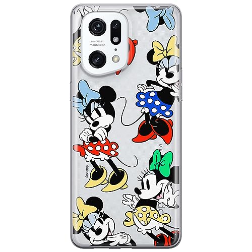 ERT GROUP etui na telefon Oppo FIND X5 PRO, case oryginalny i oficjalnie licencjonowany przez Disney, wzór Minnie 076, optymalnie dopasowane, plecki z TPU częściowo przeźroczyste