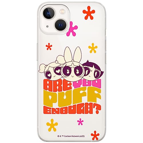 ERT GROUP etui na telefon Iphone 13 MINI, case oryginalny i oficjalnie licencjonowany przez The Powerpuff Girls, wzór The Powerpuff Girls 043, plecki z TPU częściowo przeźroczyste