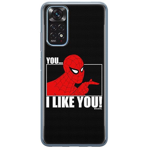 ERT GROUP etui na telefon Xiaomi REDMI NOTE 11T/ 11S 5G/ POCO M4 PRO 5G, case oryginalny i oficjalnie licencjonowany przez Marvel, wzór Spider Man 034, optymalnie dopasowane, plecki z TPU