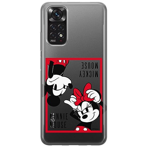 ERT GROUP etui na telefon Xiaomi REDMI NOTE 11 4G/ 11S 4G, case oryginalny i oficjalnie licencjonowany przez Disney, wzór Mickey & Minnie 019, plecki z TPU częściowo przeźroczyste