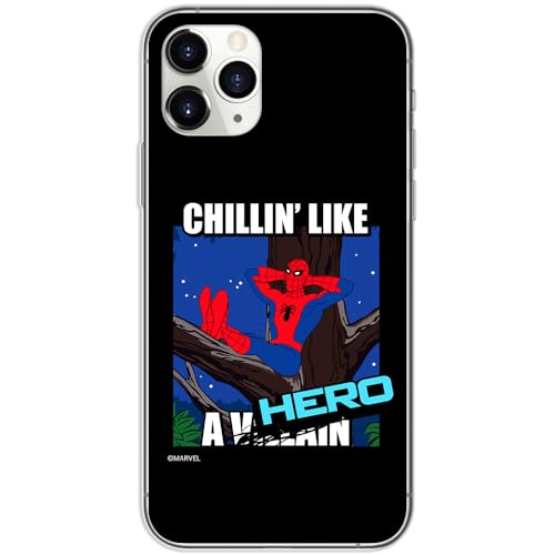 ERT GROUP etui na telefon Iphone 11 PRO, case oryginalny i oficjalnie licencjonowany przez Marvel, wzór Spider Man 033, optymalnie dopasowane, plecki z TPU