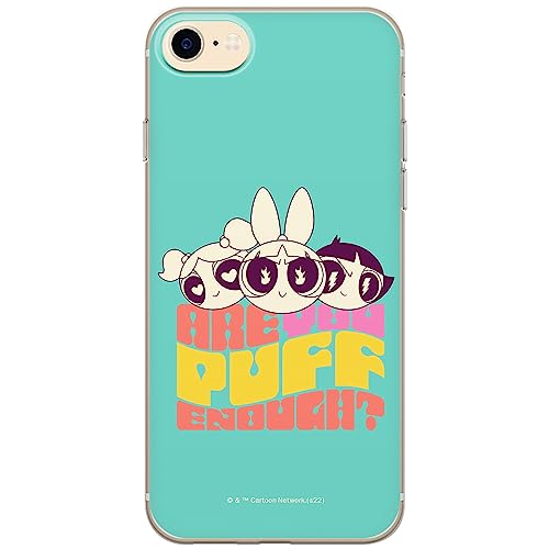 ERT GROUP etui na telefon Iphone 7/8/ SE 2/ SE 3, case oryginalny i oficjalnie licencjonowany przez The Powerpuff Girls, wzór The Powerpuff Girls 043, optymalnie dopasowane, plecki z TPU