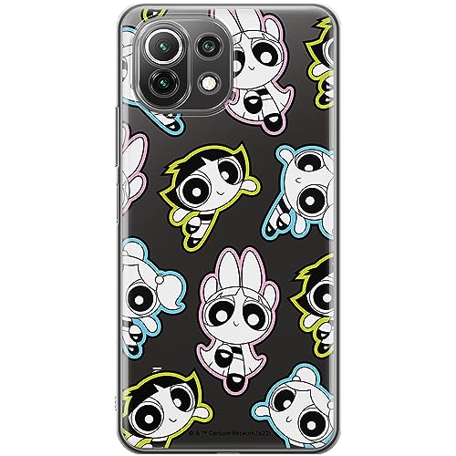 ERT GROUP etui na telefon Xiaomi 11 LITE 4G / 11 LITE 5G, case oryginalny i oficjalnie licencjonowany przez The Powerpuff Girls, wzór The Powerpuff Girls 022, plecki z TPU częściowo przeźroczyste