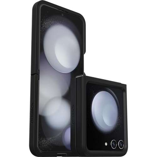OtterBox Thin Flex Case do Samsung Galaxy Z Flip5, Wstrząsoodporny, Elegancki Dwuczęściowy Futerał Ochronny, Testowany Zgodnie ze Standardem Wojskowym, Czarne