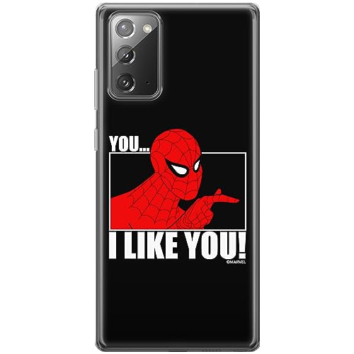 ERT GROUP etui na telefon Samsung GALAXY NOTE 20, case oryginalny i oficjalnie licencjonowany przez Marvel, wzór Spider Man 034, optymalnie dopasowane, plecki z TPU