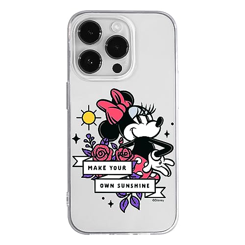 ERT GROUP etui na telefon Iphone 14 PRO, case oryginalny i oficjalnie licencjonowany przez Disney, wzór Minnie 073, optymalnie dopasowane, plecki z TPU częściowo przeźroczyste