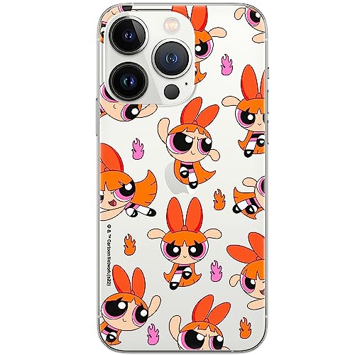 ERT GROUP etui na telefon Iphone 13 PRO, case oryginalny i oficjalnie licencjonowany przez The Powerpuff Girls, wzór The Powerpuff Girls 007, plecki z TPU częściowo przeźroczyste