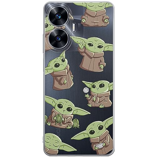 ERT GROUP etui na telefon Realme C55, case oryginalny i oficjalnie licencjonowany przez Star Wars, wzór Baby Yoda 029, optymalnie dopasowane, plecki z TPU częściowo przeźroczyste