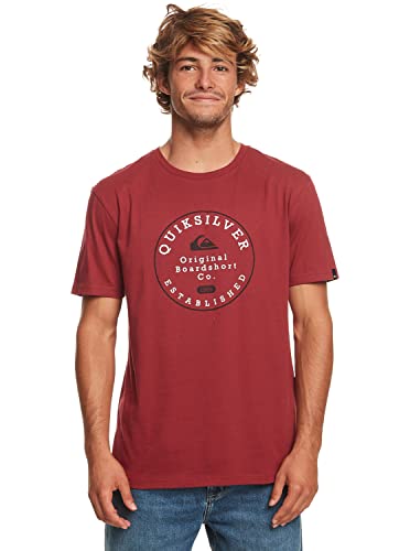 Quiksilver Podstawowa koszulka męska czerwona XXL