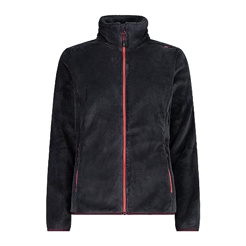 CMP Damska kurtka polarowa, Antracyt-Burgundy, 52