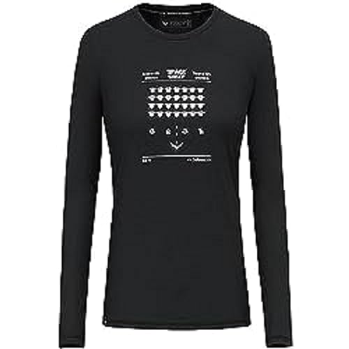Salewa Pure Space Game Merino T-Shirt damski, Black Out, M
