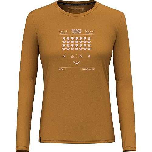 Salewa Pure Space Game Merino T-Shirt damski, złoty brąz, M