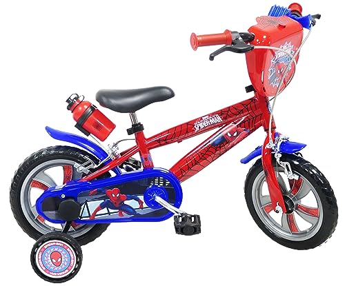 albri Rower dziecięcy Spiderman 12 cali, czerwony