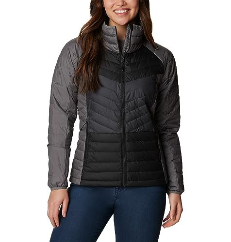 Columbia Damska kurtka puchowa Powder Lite II z zamkiem na całej długości, szary (City Grey), czarny, rekin, XS