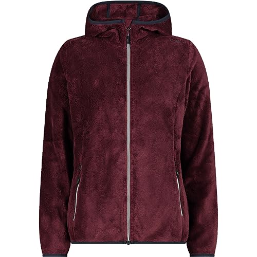 CMP damska kurtka polarowa z kapturem, Burgundy, 42