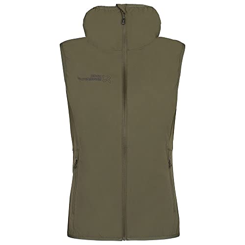 Rock Experience REWV00701 SOLSTICE 2.0 HOODIE SOFTSHELL Damska kamizelka sportowa OLIVE NIGHT XS