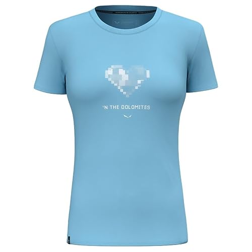Salewa Pure Heart Dry T-shirt damski, niebieski (Air Blue), L