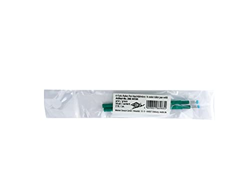 WEDO 25644104 wkład wymienny, czterokolorowy długopis żelowy, 2 sztuki, zielony