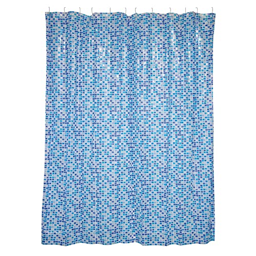 MSV Zasłona prysznicowa PVC Concept Blue 180X200CM
