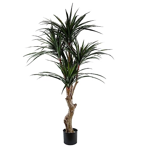 Leaf Design UK sztuczna tropikalna roślina domowa Yukka, 120 cm UV Yucca