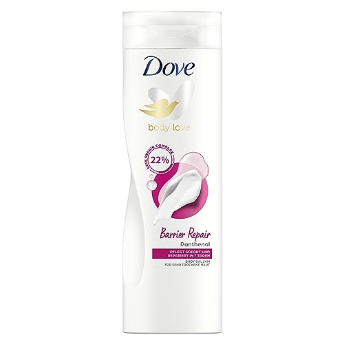 Dove Body Love Barrier Repair balsam do ciała do pielęgnacji ciała do bardzo suchej skóry, 22% Skin Repair Complex i pantenol 400 ml
