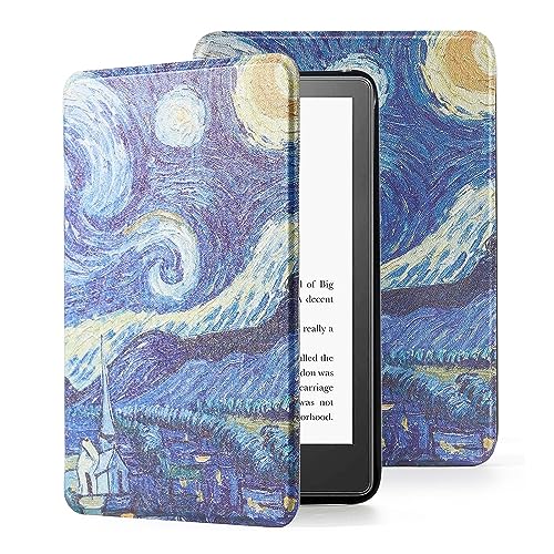 Kindle etui materiałowe, okładka książki do Kindle 2022, nadaje się tylko do 11. generacji – 2022, niebieskie gwiaździste niebo, magnetyczne etui, automatyczna funkcja uśpienia/budzenia ze składanym