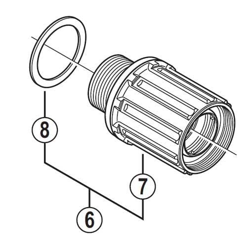Shimano freilaufkoerper FH-M640 freilaufkoerper do FH-M640 (bez akcesoriów) Art-Nr. Y-3ts98070 Y3TS98070