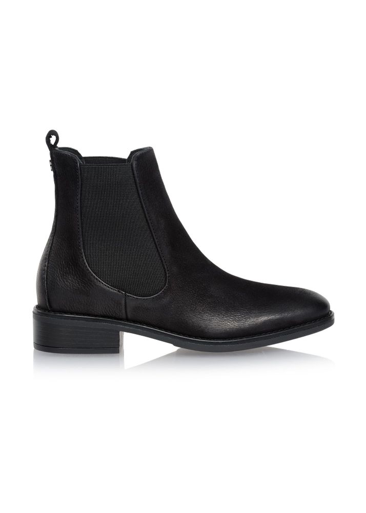 Czarne skórzane buty damskie