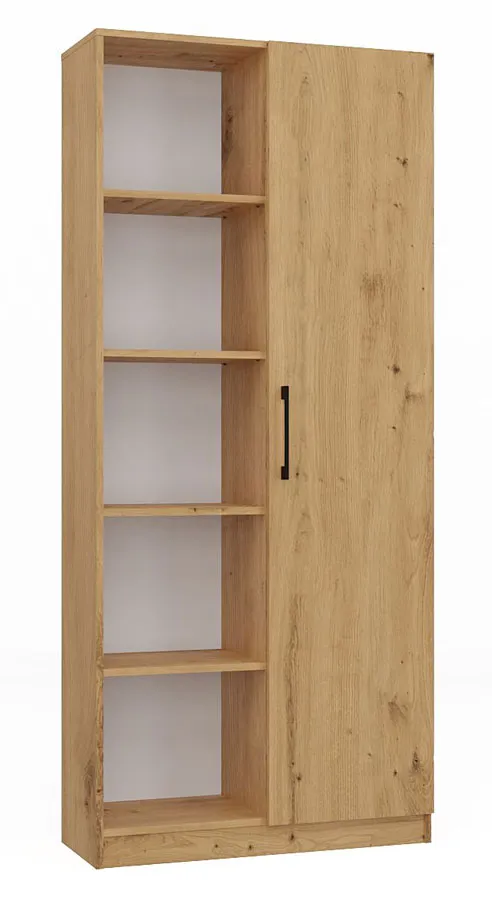 Wysoki regał z półkami dąb artisan K6-R41