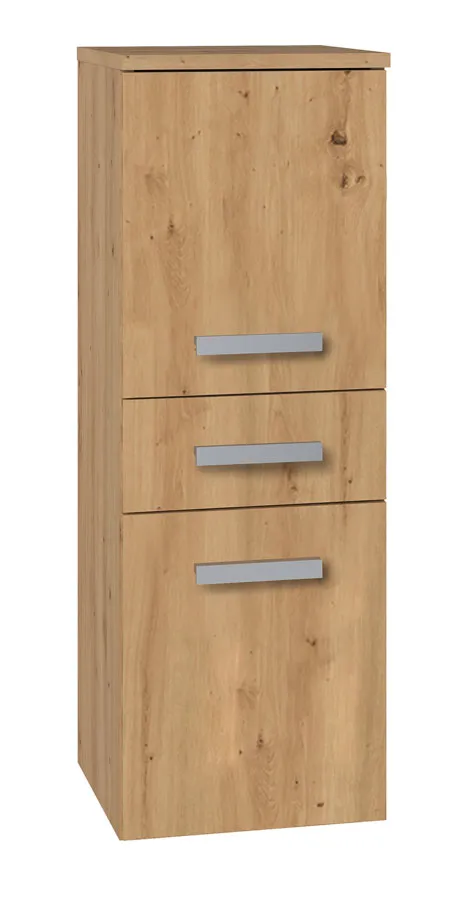 Wąski Niski Słupek Łazienkowy Dąb Artisan H4-F20