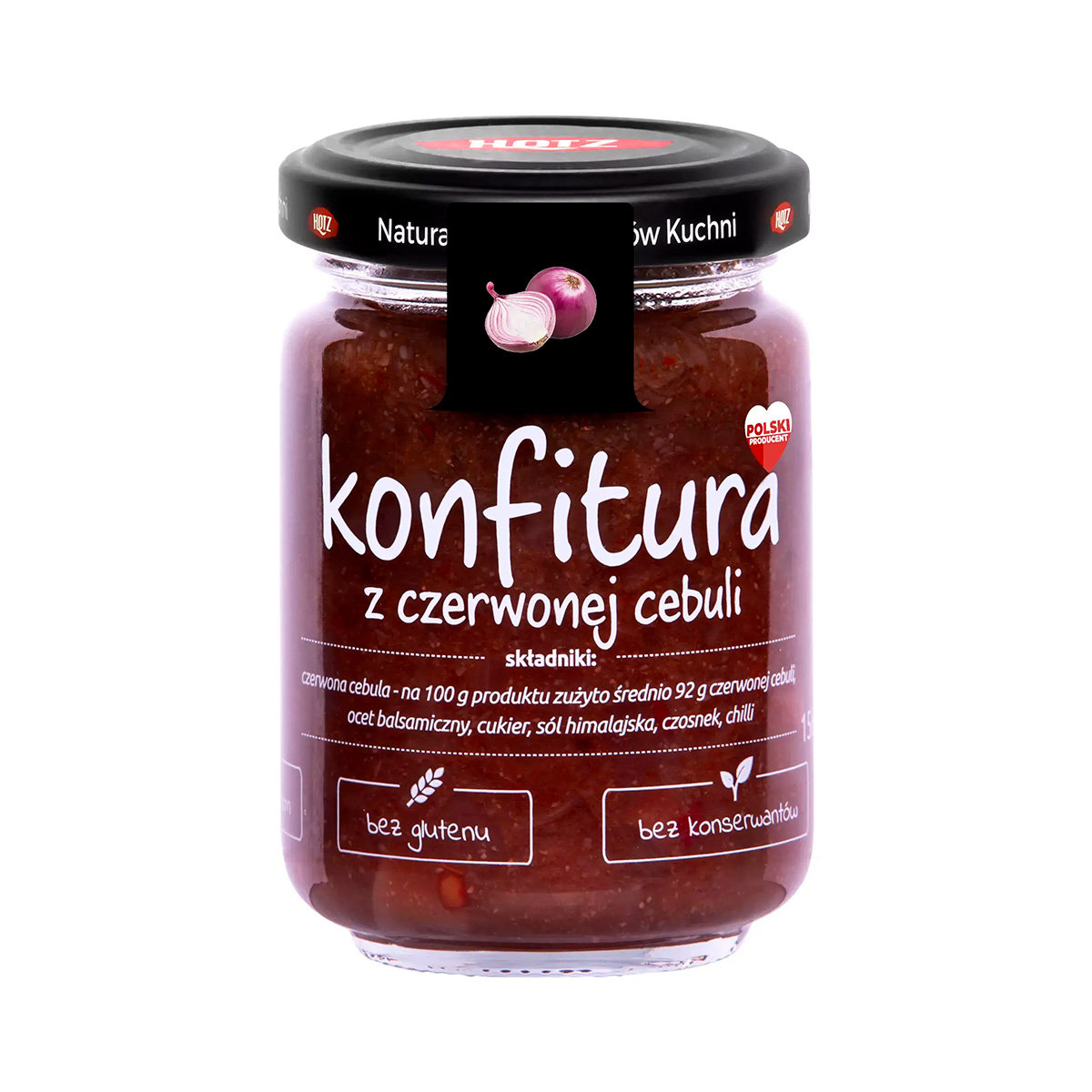 Hotz Konfitura z czerwonej cebuli HOTZ, 156g