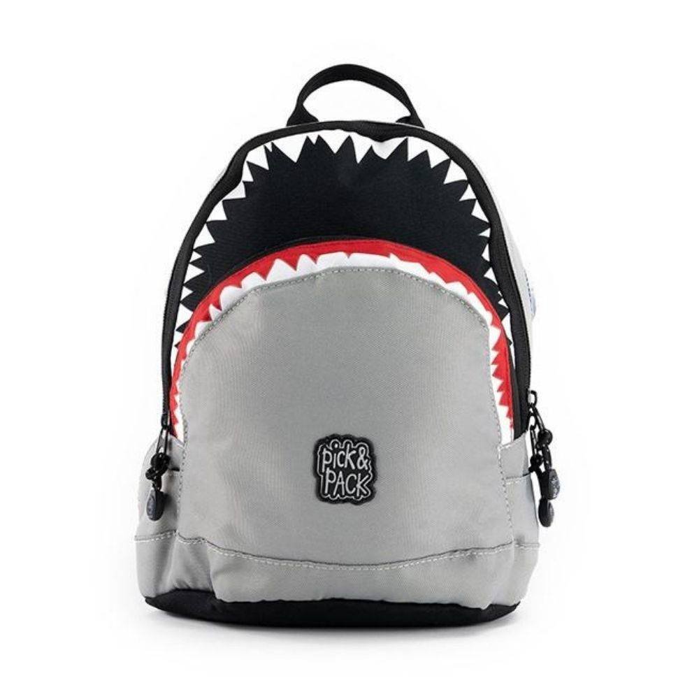 Plecak dla dzieci Pick & Pack Shark Shape S - Grey