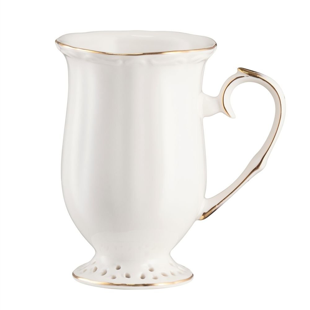 Kubek 300 ml CLARA Gold Ivory VILLA ITALIA