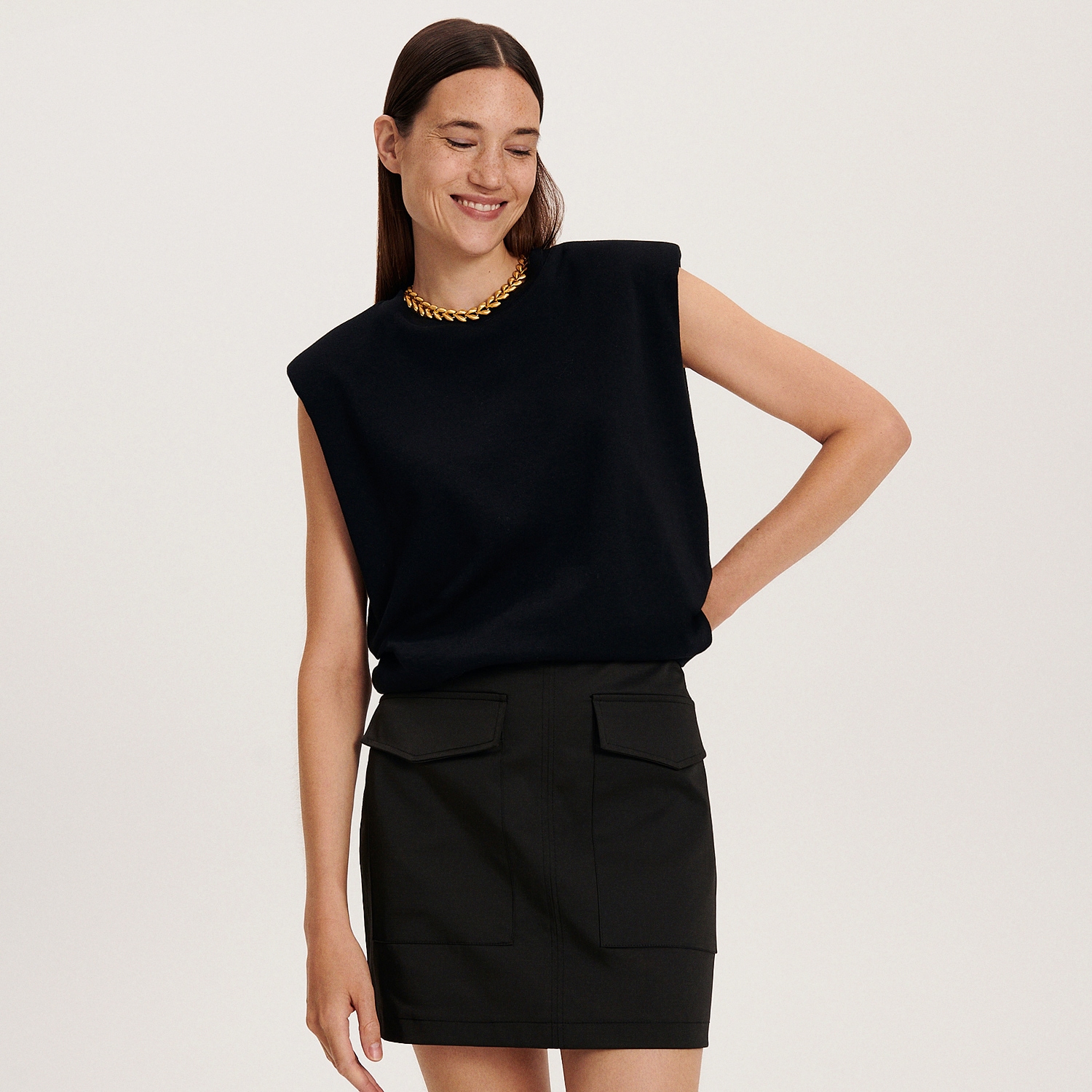 Reserved - Spódnica cargo - Czarny