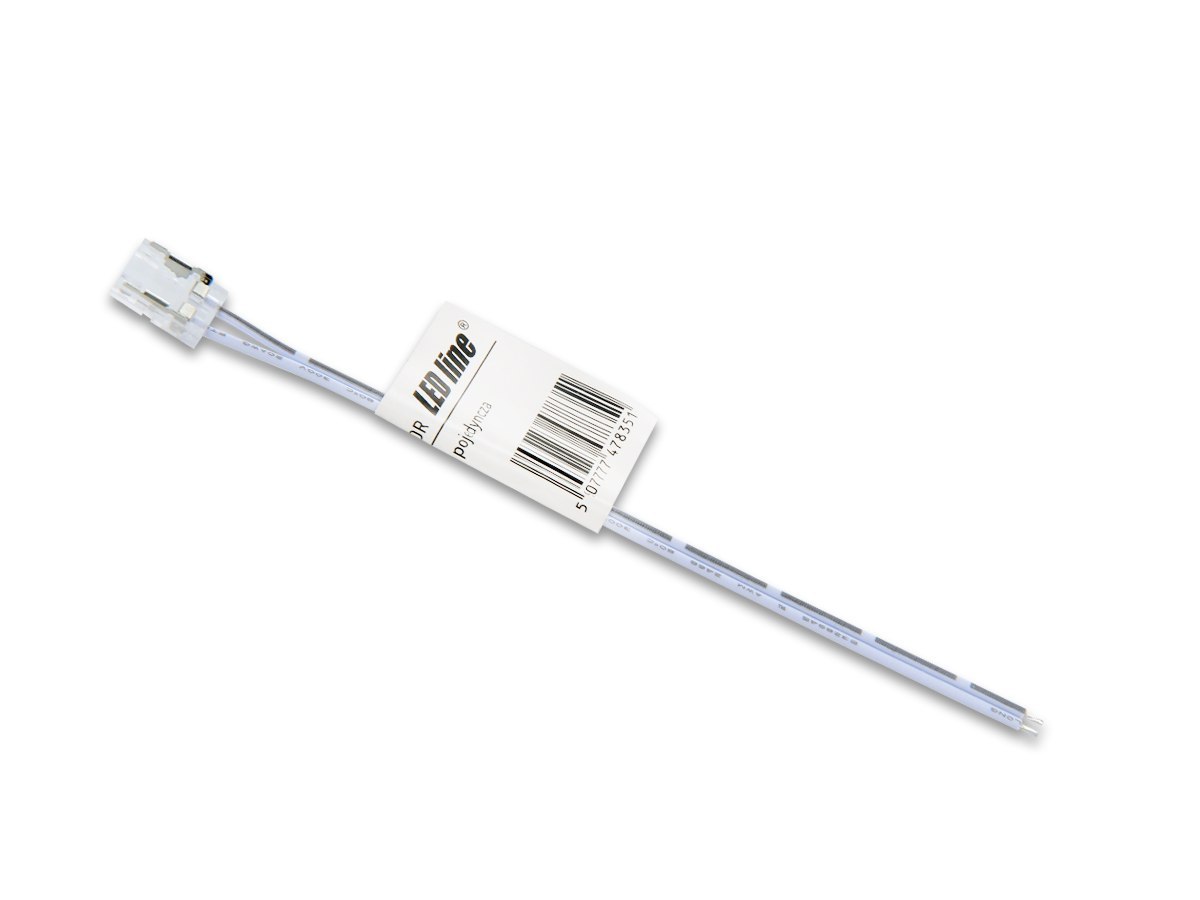 Złączka Do Taśm Cob Led Click Connector Pojedyncza 10 Mm 2 Pin Z Przewodem Led Line