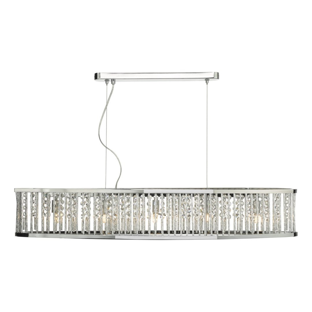 Lampa wisząca Nantes 5 Light Bar Pendant Polished Chrome Aluminium