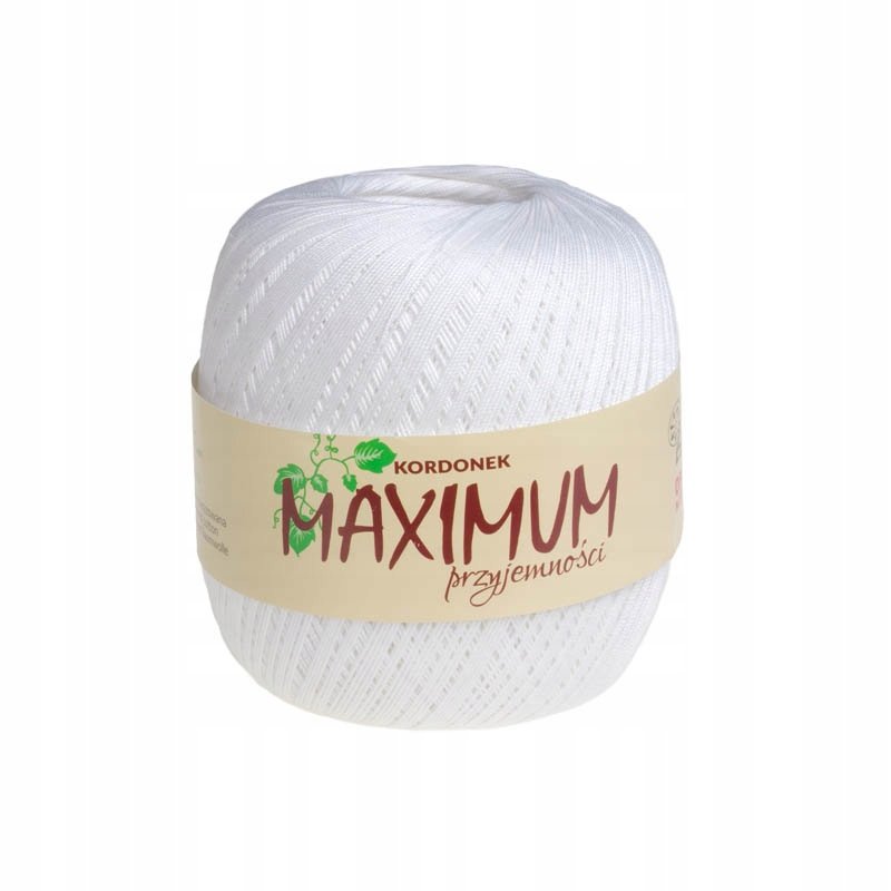 Kordonek MAXIMUM Opus - kolor 001 Biały