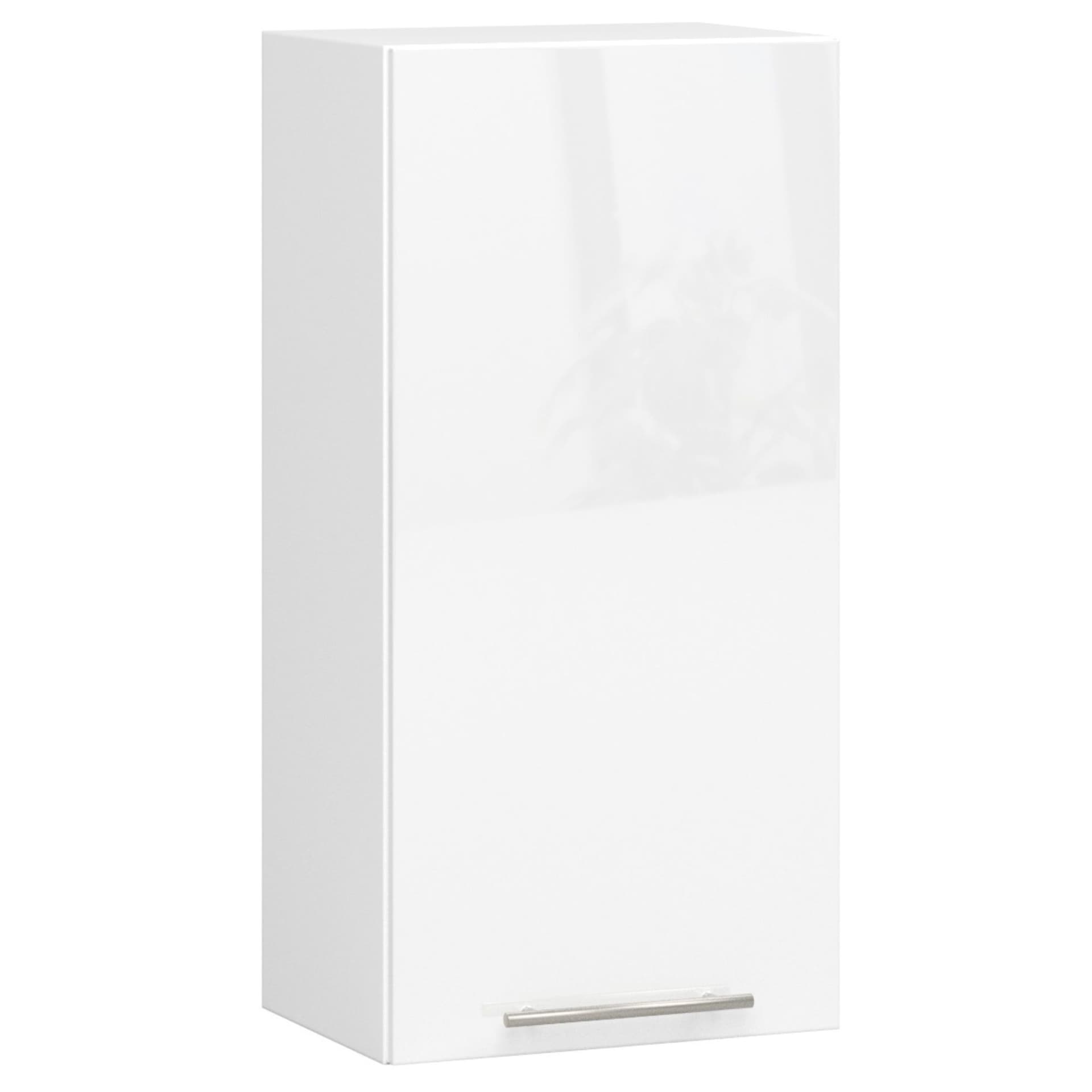 WISZĄCA SZAFKA KUCHENNA OLIWIA W 40cm BIAŁA-BIAŁY POŁYSK H720