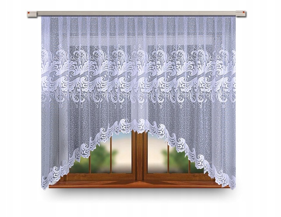 Firanka Gotowa Żakardowa 49312 Łuk 160X400 Firana