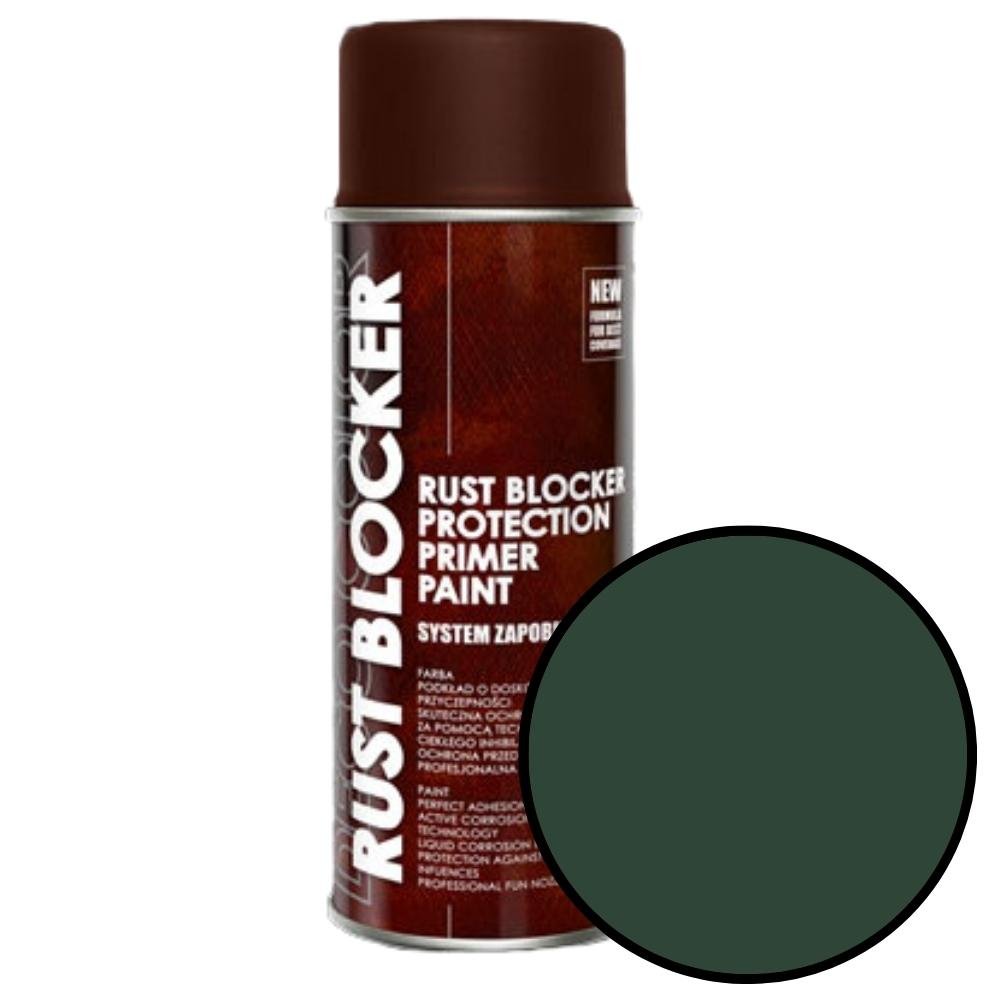 Spray 400ml RAL 6005 zielony 4w1 na rdzę Rust Blocker Deco Color 18400