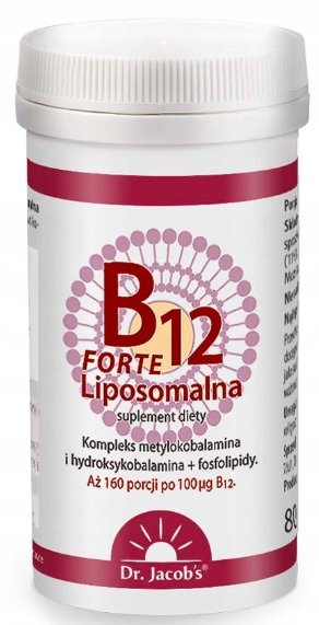 Dr JACOB'S Dr. Jacob's B12 Liposomalna Forte, 80g