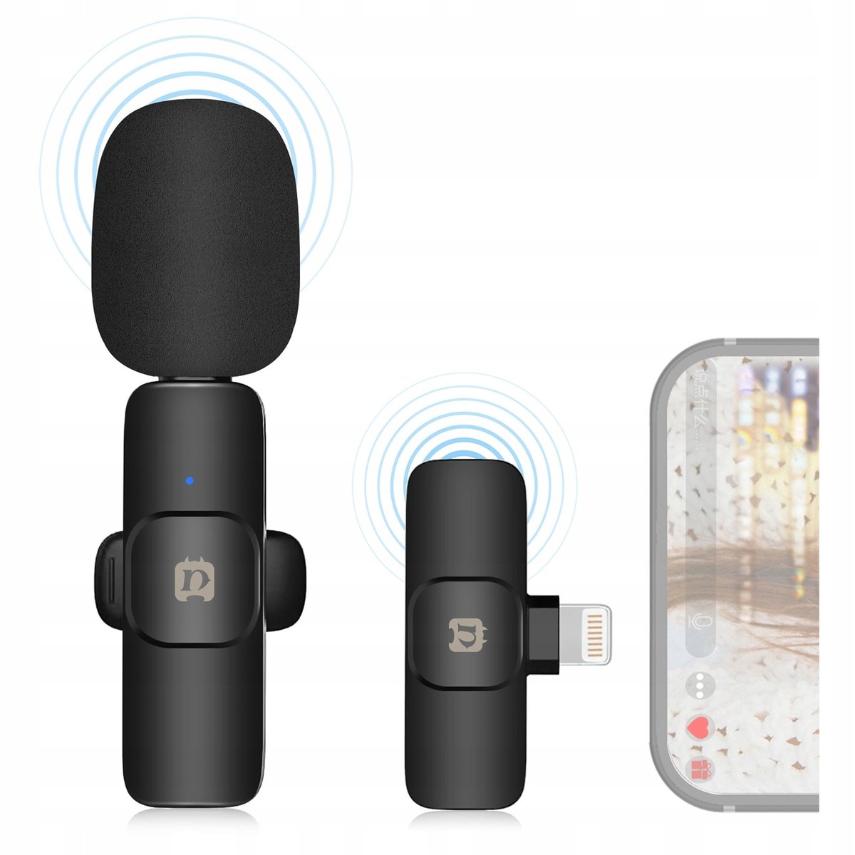 Bezprzewodowy Mikrofon Krawatowy Do Iphone Ios