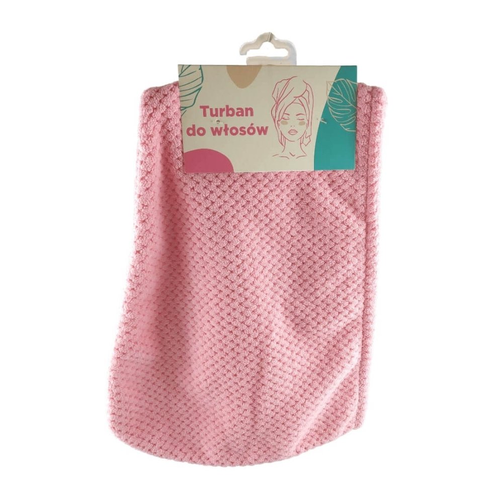 SKINCARE Turban do włosów - Pink, 1 szt.