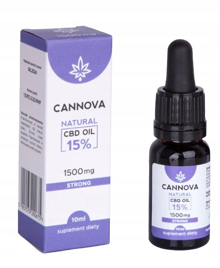 Cannova, Cbd Natural 15% Olejek Konopny, 10ml