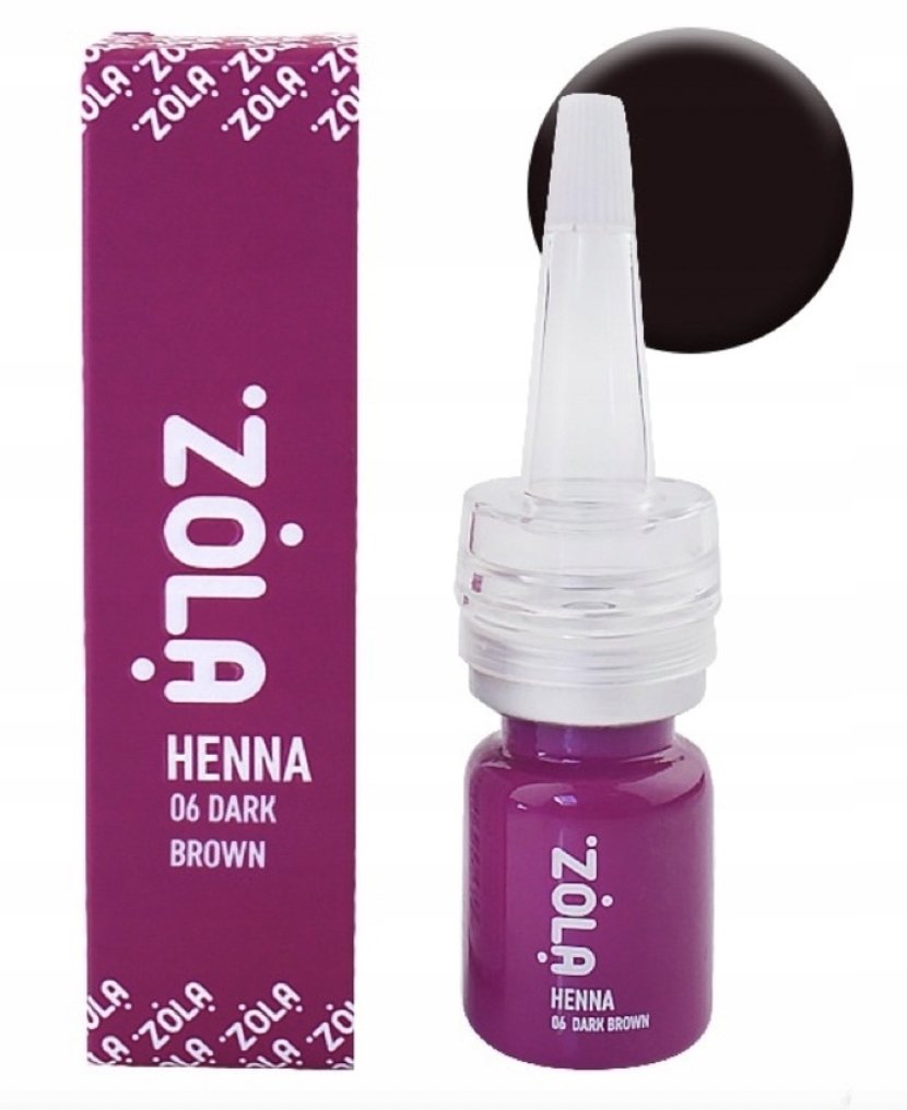 Project Lashes, Henna Pudrowa Do Brwi Zola, 06 Dark Brown, 5g