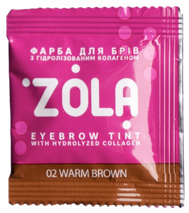 Project Lashes, Farbka Do Brwi Zola, 02 Warm Brown + Oksydant